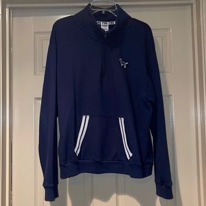 Navy Blue Quarter Zip Hoodie
